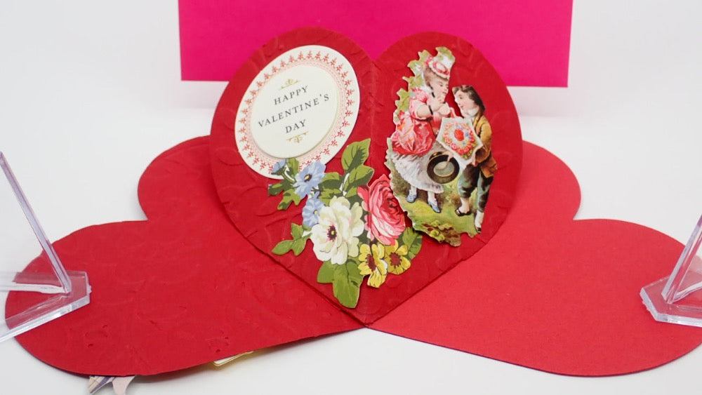 Valentine's Day Card, Pop-up, Heart-shaped, Paper Craft