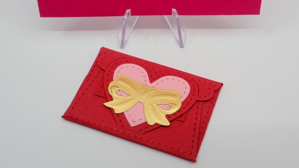 Valentine's Day Card, Miniature Envelope, Pop-up, Heart-shaped, Paper Craft