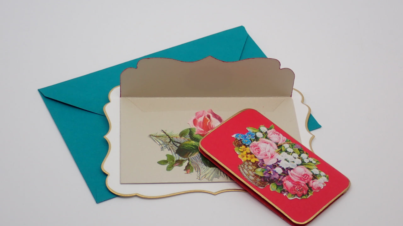 Valentine's Day Card, Calling Card, Pop-up, Heart-shaped