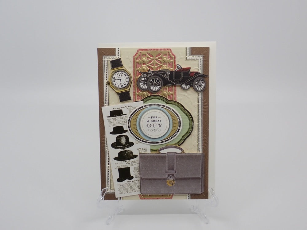 Birthday Card, Victorian inspired, Collage