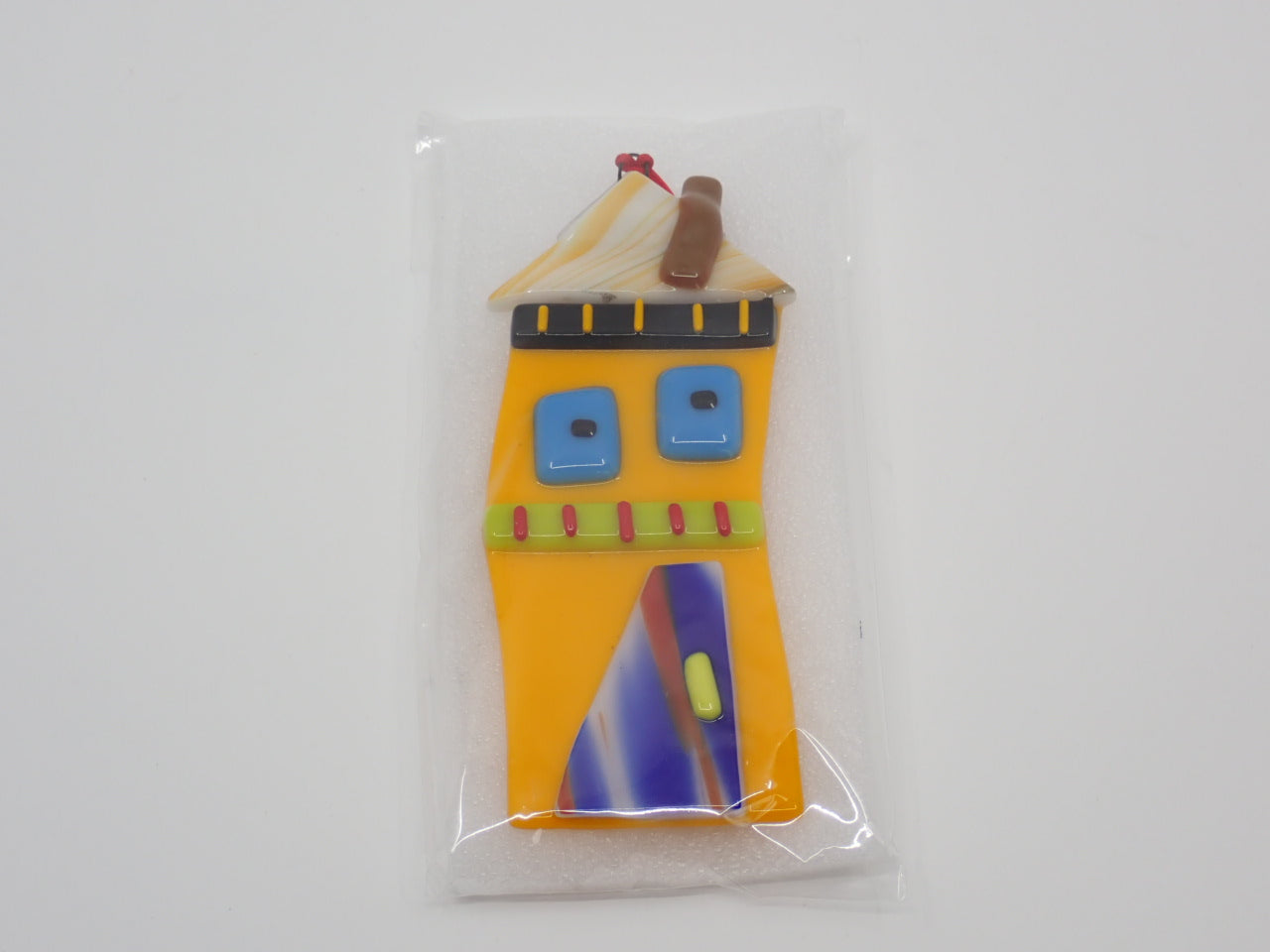 Ornament, Jellybean House, stained Glass (+ Options)