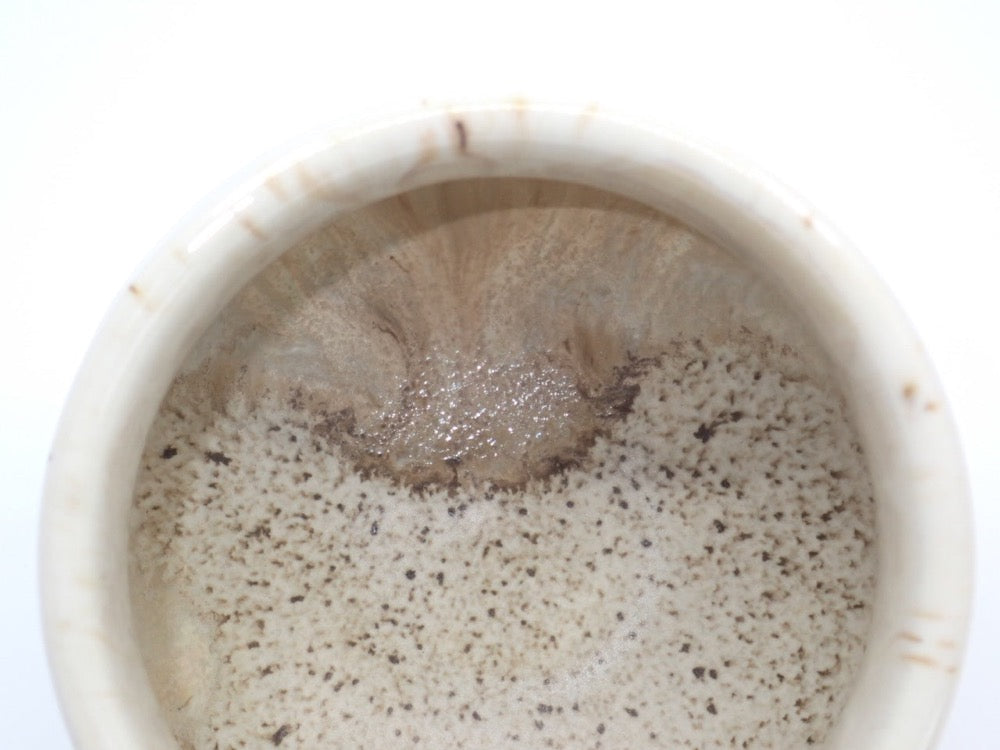 Coffee Mug, Potbelly, Stoneware, Melted Rocky Road, Custom Glazed