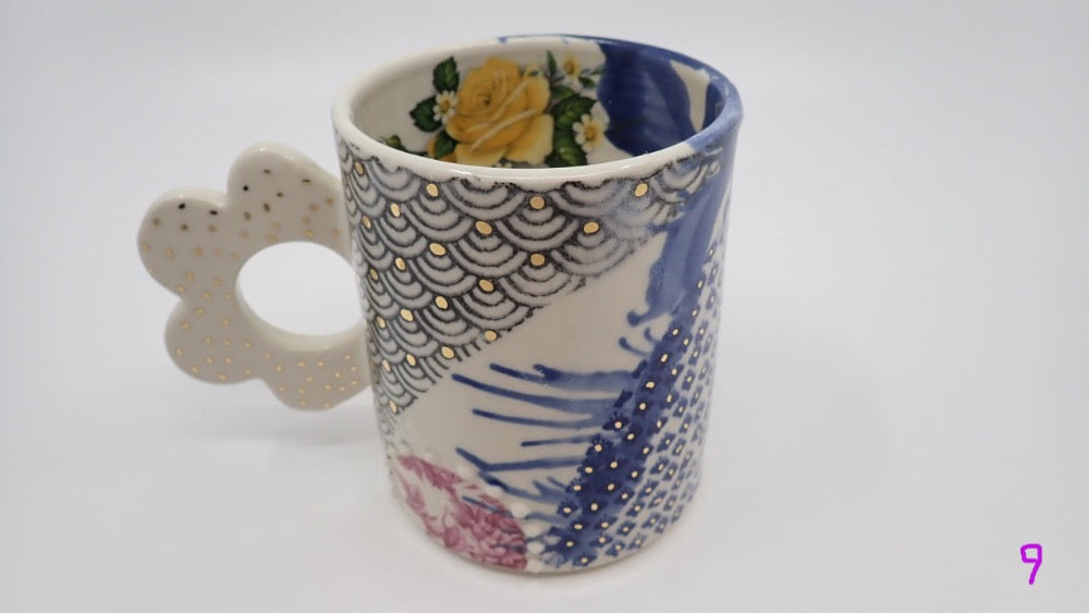 Coffee Cup, Roccoco Bling Bling, Porcelain (+ Options)