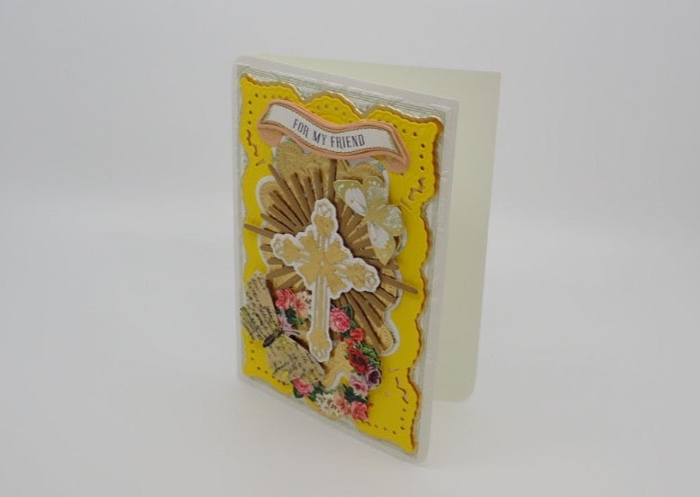 Greeting Cards, Antique Victorian Inspired, "Religious Cross", Paper Craft
