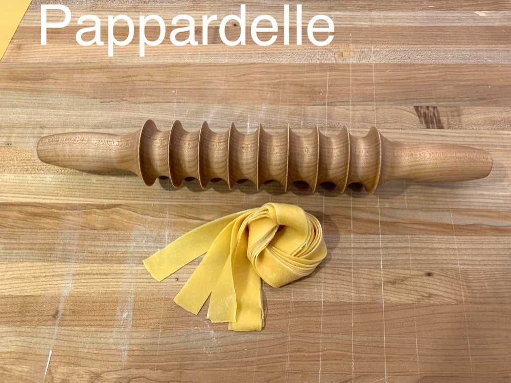 Pappardelle Pin, Hard Maple, Pasta cutter