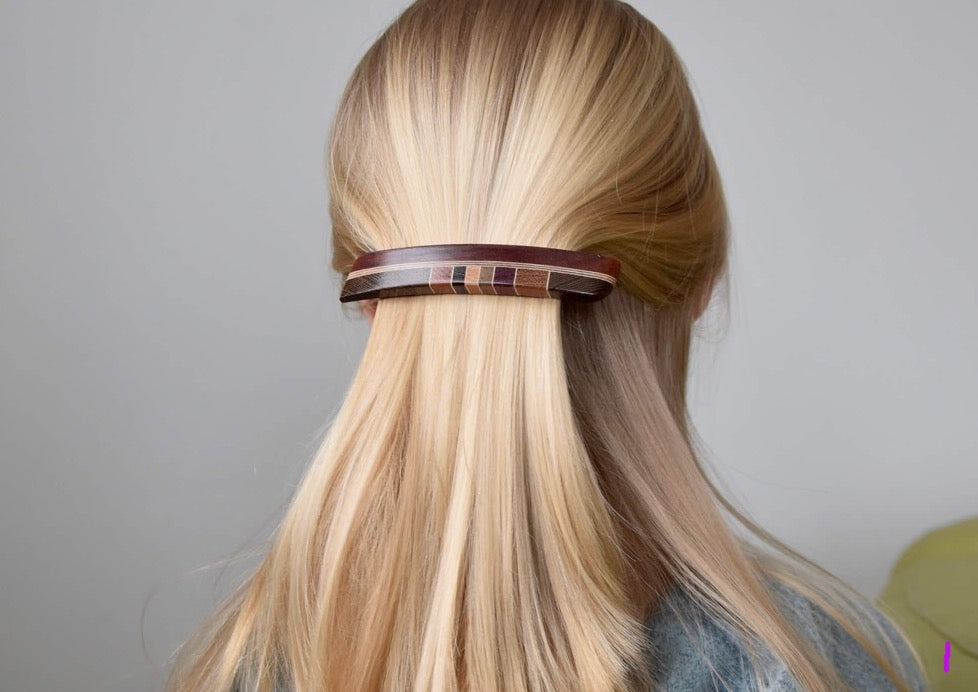 Barrette, Mosaic, Medium, Ideal for Average Thickness Hair (+ Options)