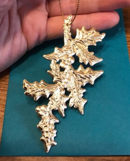 Ornament, Christmas, German Dresden, Gold Paper