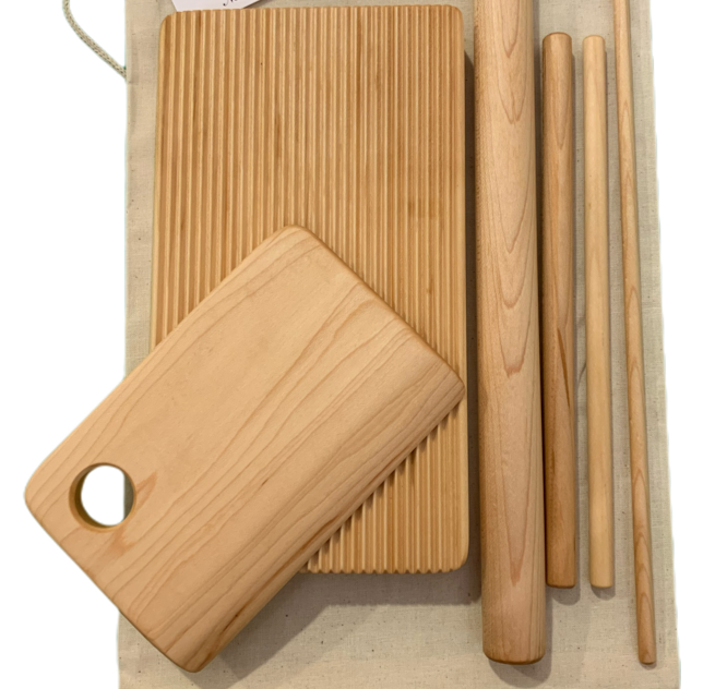 6 Piece Pasta Set, Wood, Double Sided (+ Options)