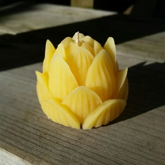 Candle, Lotus Flower, Beeswax