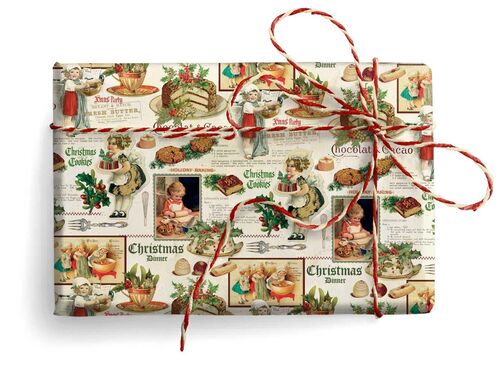 Christmas Desserts / Kartos Italian Wrapping Paper