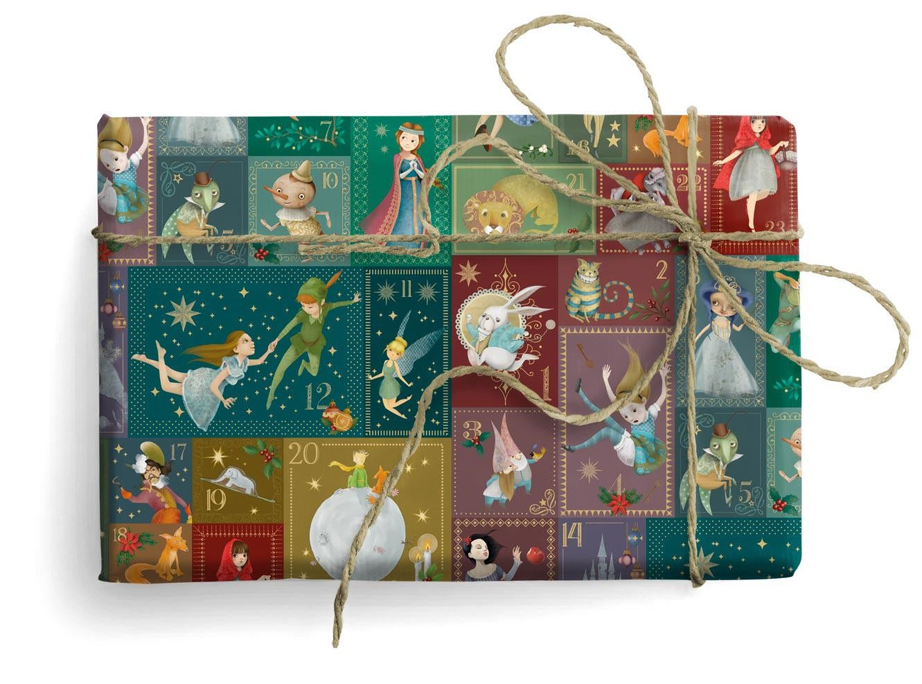 Kartos / Fairy Tales Advent Calendar Christmas Italian Wrapping Paper