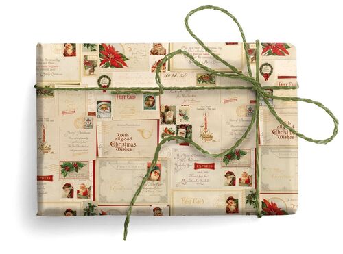 Christmas Postcards / Kartos Italian Wrapping Paper