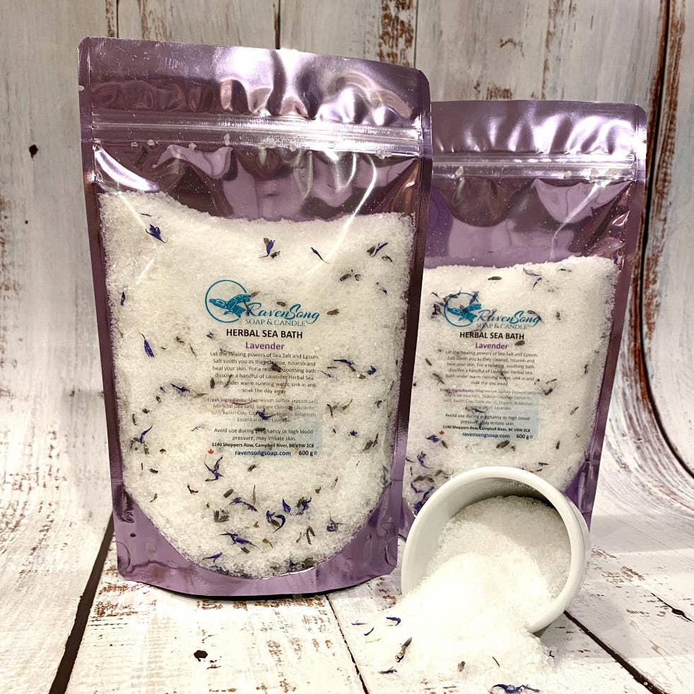 Bath Salts, Herbal Sea Bath Soak, Lavender