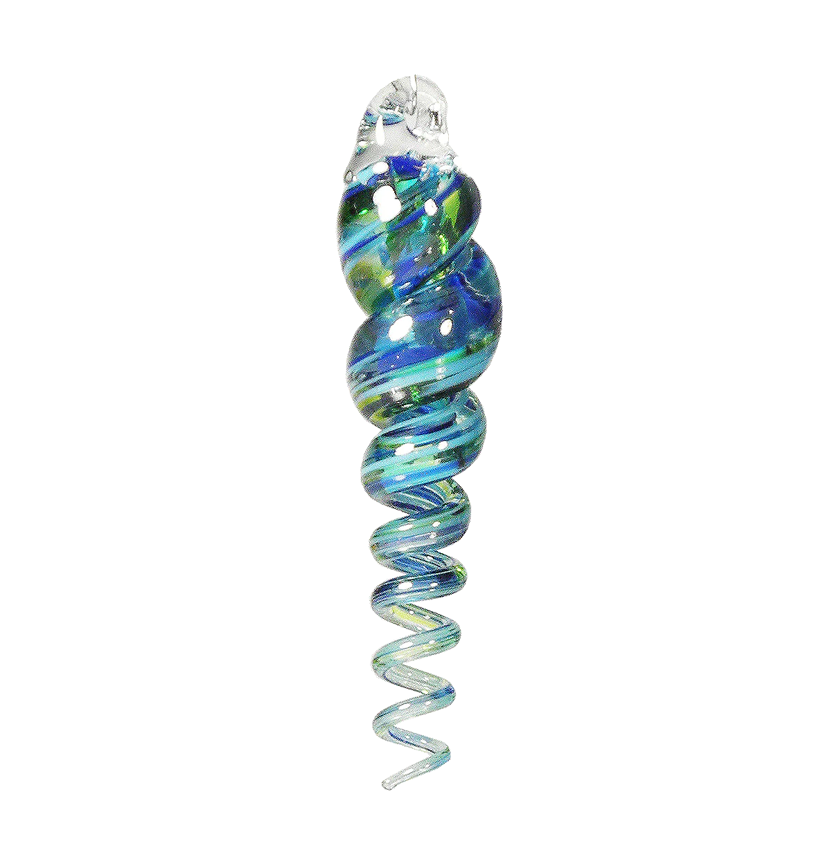 Twizzle Ornament, Blown Glass