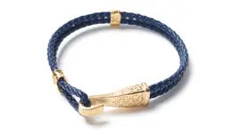 Bracelet, Essential Collection - Be Urban, Leather, Gold Vermeil