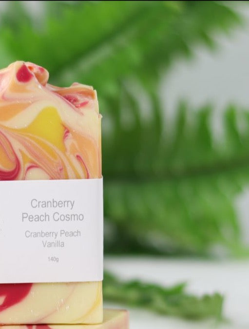 Soap, Bar, Cranberry Peach Cosmo, Natural Plant Sourced
