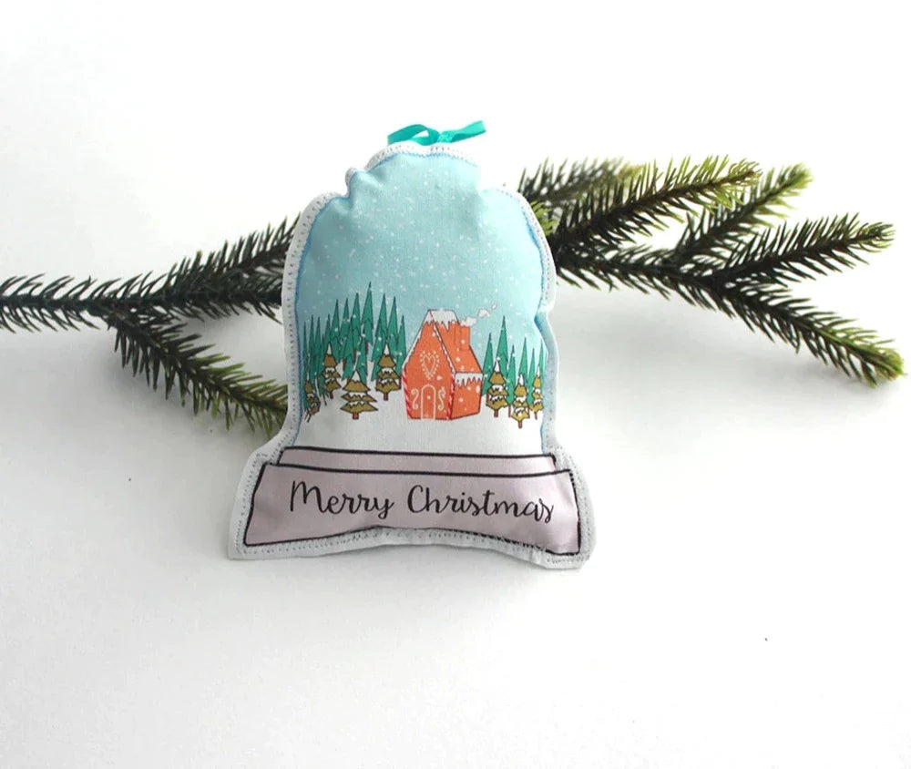 Ornament, Gingerbread House, Tree Decoration, Printed Fabric