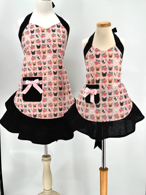 Apron, Women's, The Dainty Frenchie, Cotton/Polyester