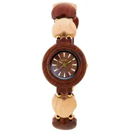 Watch, Recycled and Reclaimed Wood, Maria, Round Face (+ Options)