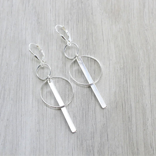 Earrings, Mitzi, Sterling Silver