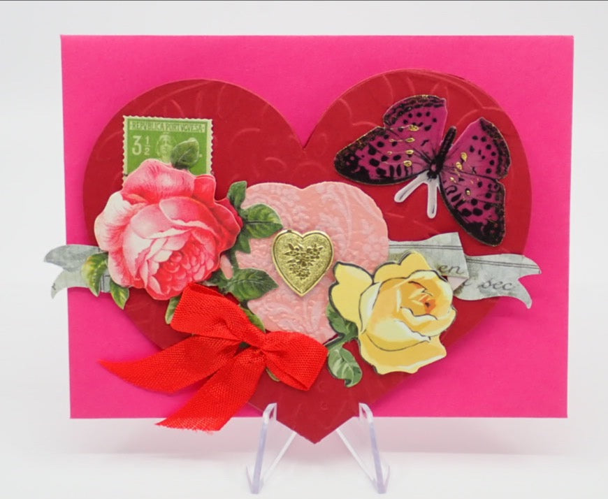 Valentine's Day Card, Pop-up, Heart-shaped, Paper Craft