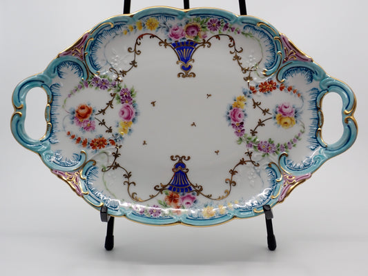 "Summertime Gardens", Original Art, Porcelain Serving Platter