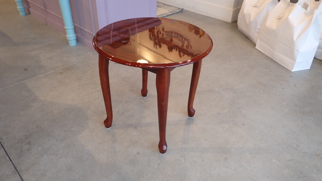 Small Round Table, Solid Wood,