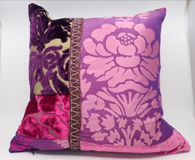 Pillows, Bohemian Style, Purple and Magenta
