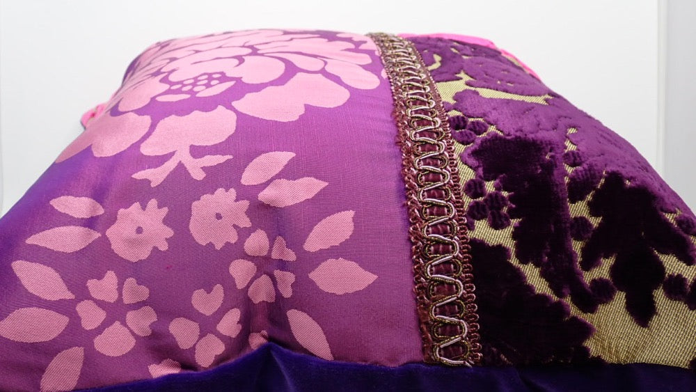 Pillows, Bohemian Style, Purple and Magenta