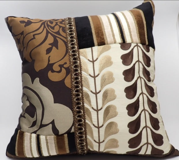 Pillows, Bohemian Style, Brown and Copper