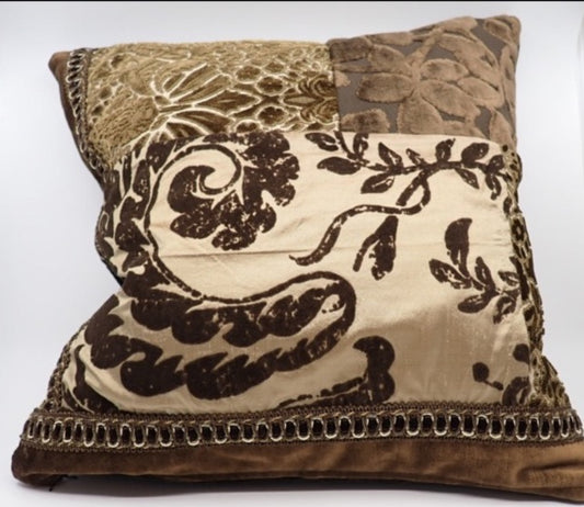 Pillows, Bohemian Style, Brown and Taupe