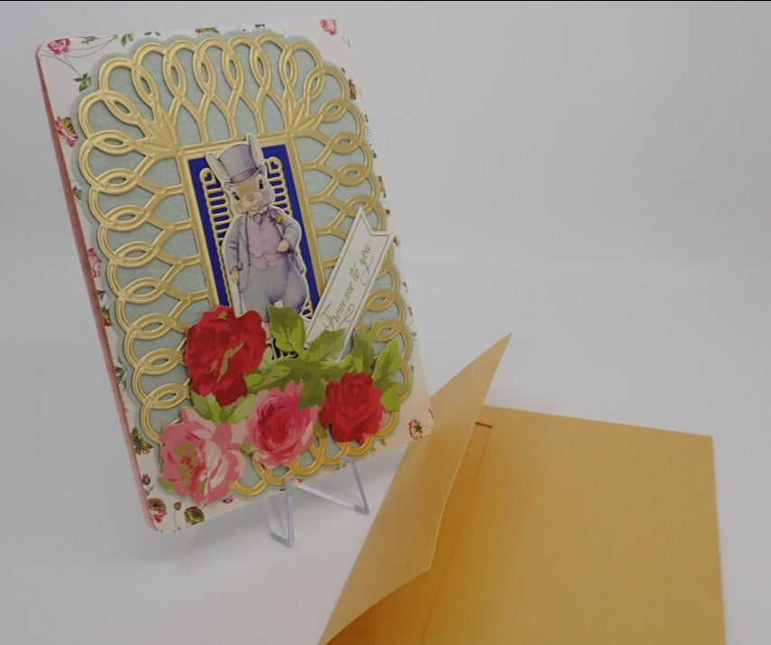 Greeting Card, Thank You Card, "From Me To You", Pop-Up Card, Victorian Inspired