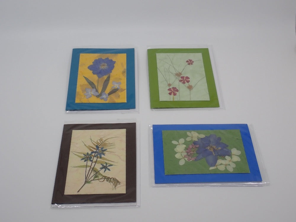 Greeting Card, Natural Flowers, (+ Options)