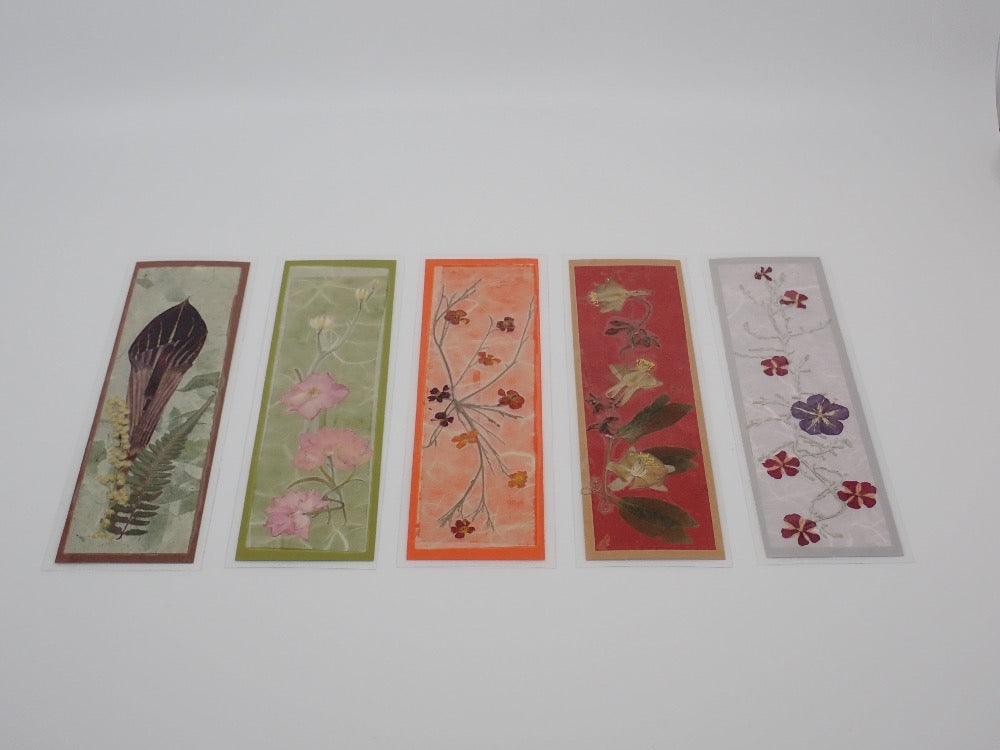 Bookmarks, Natural Flowers, (+ Options)