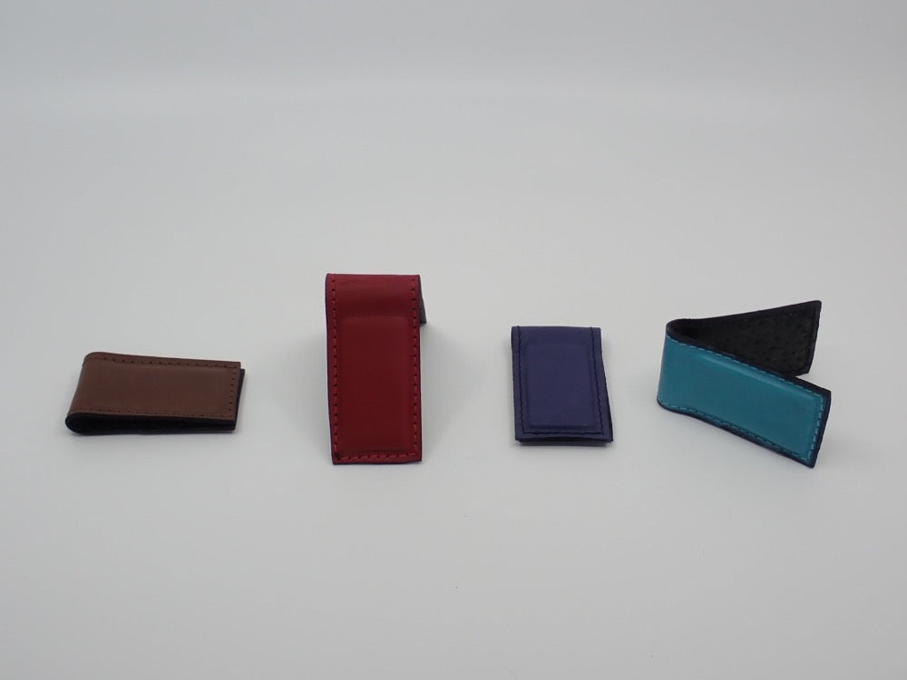 Money Clip, Magnetic, Genuine Leather (+ Options)