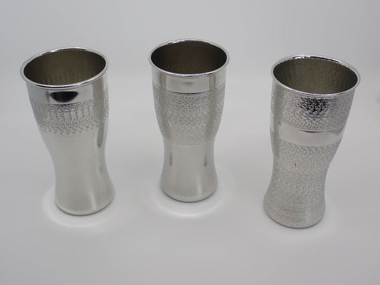 Beer Glass, Pewter, Textured, Polished (+ Options)