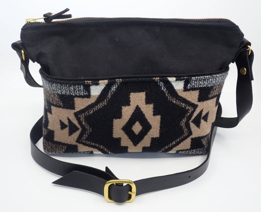Handbag, Crossbody, Tofino, Waxed canvas, Cowhide strap (+ Options)
