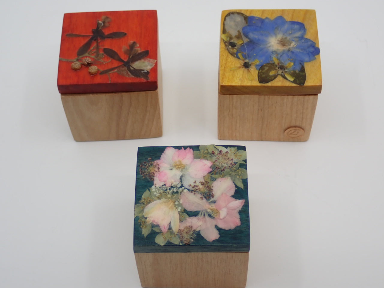 Little Box for Secrets, Wood, Pressed Flowers