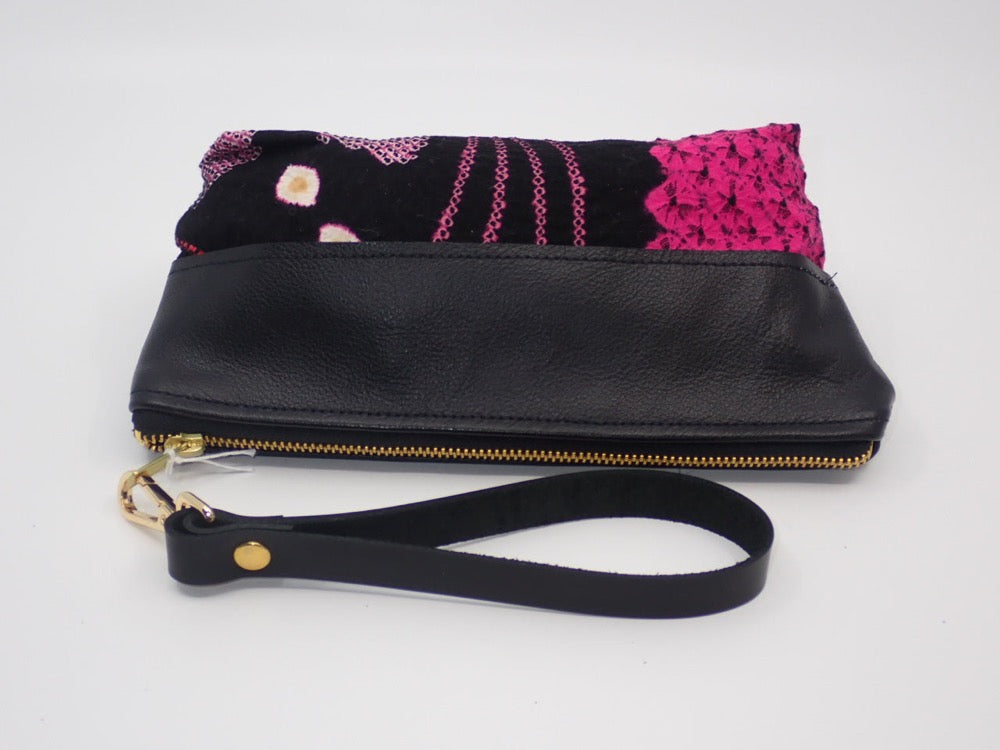 Pouch, Journey, Leather, Luxury wool or printed fabrics (+ Options)