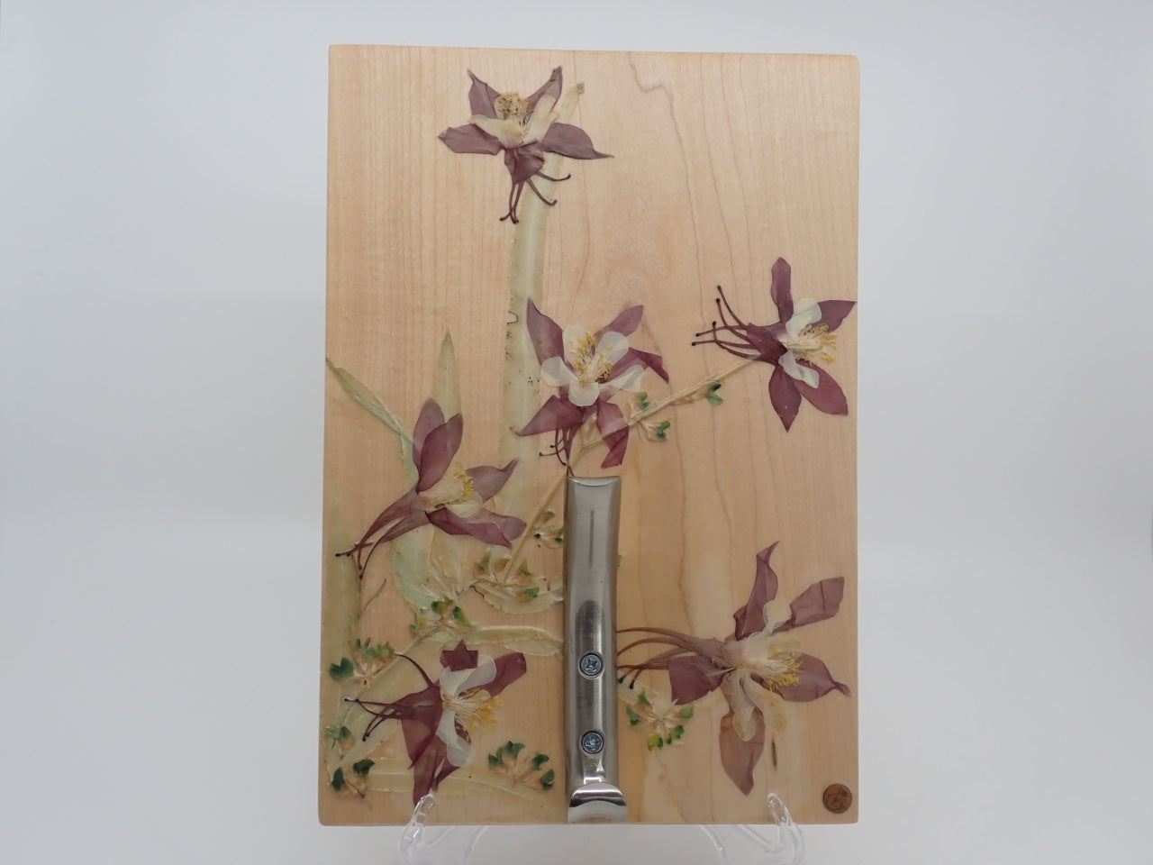 Wall Hook Racks, Single Hook, Wood, Pressed Flowers