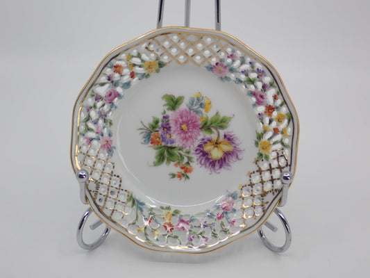 "Lattice Bloom", Original Art, Porcelain Candy Dish