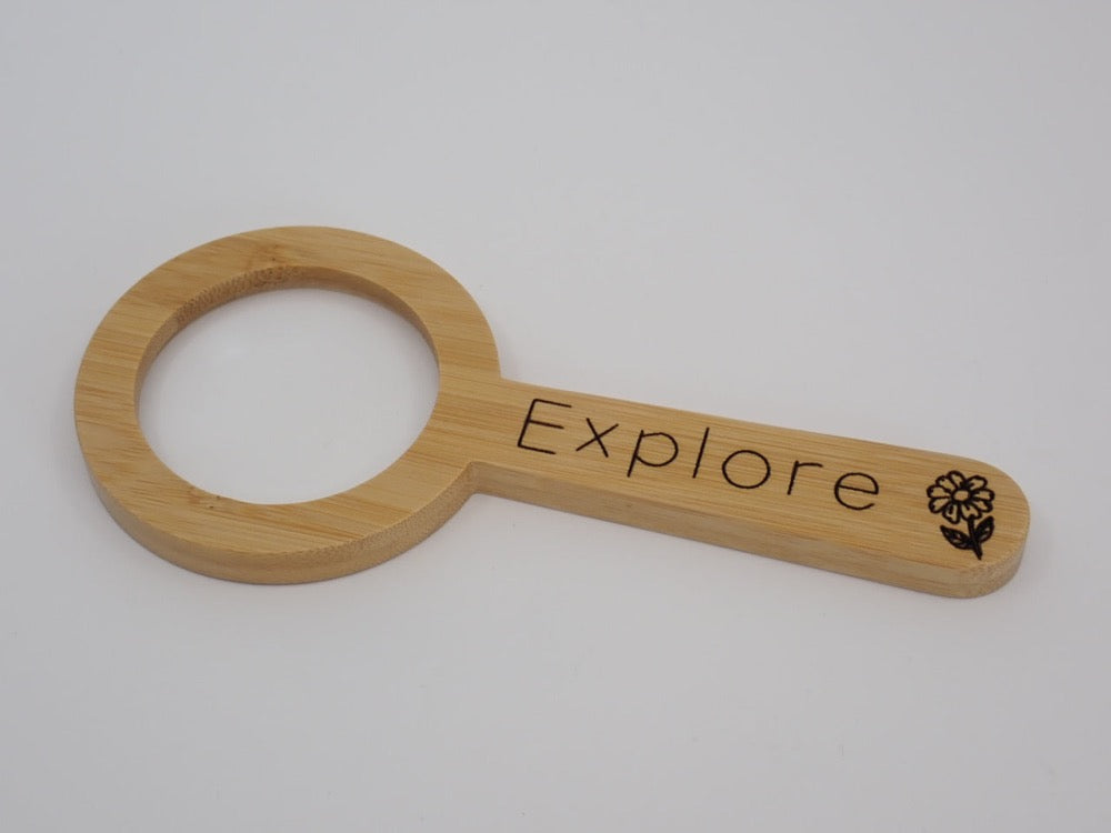 Magnifying Glass, Bamboo, Children, Explore, Toy (+ Options)