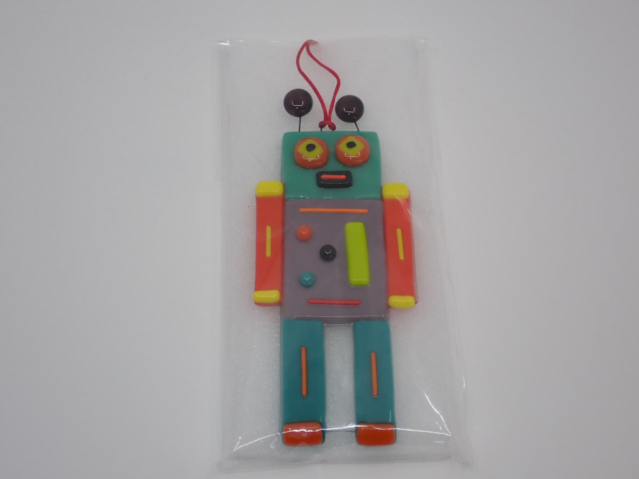 Ornament, Robot, Stained Glass