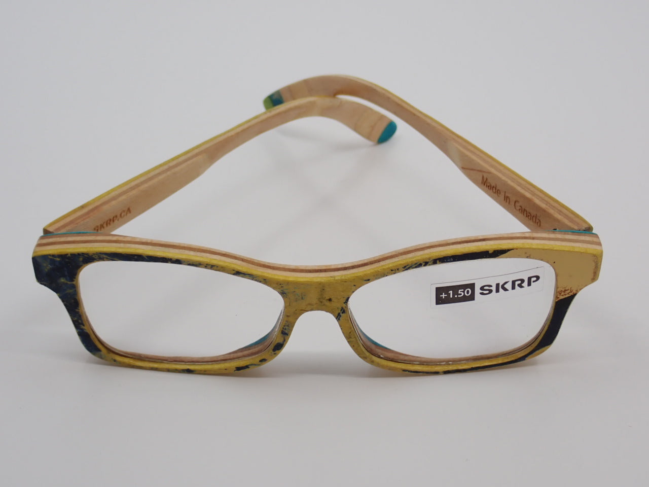 Reading Glasses, +1.50 Magnification, Recycled Skateboards (+ Options)