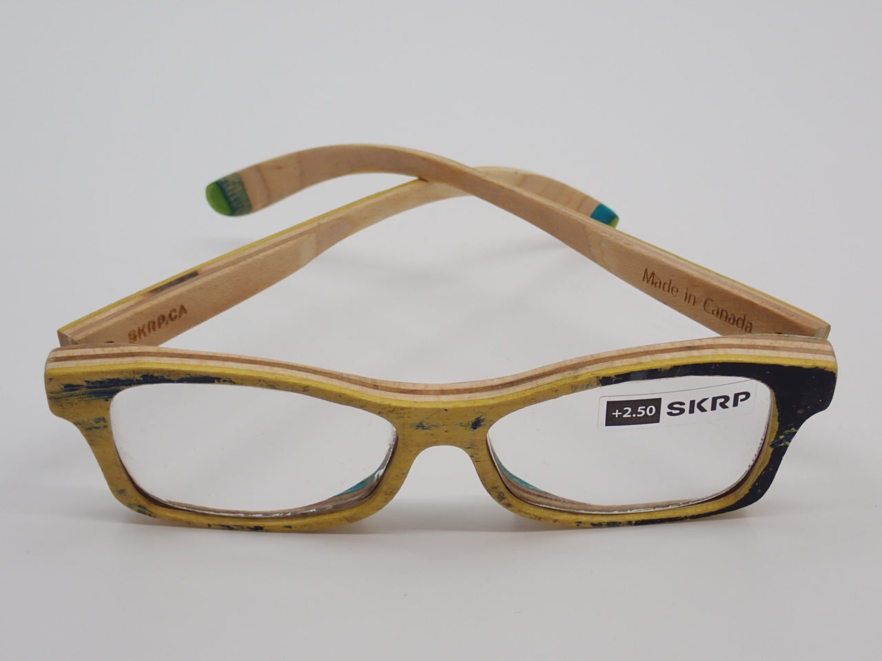 Reading Glasses, +2.50 Magnification, Recycled Skateboards (+ Options)