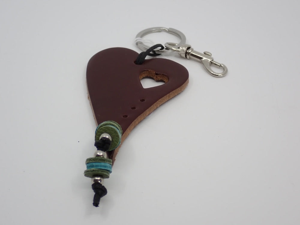 Purse Charms/Key Chain, Leather, Beads, Clip on (+ Options)