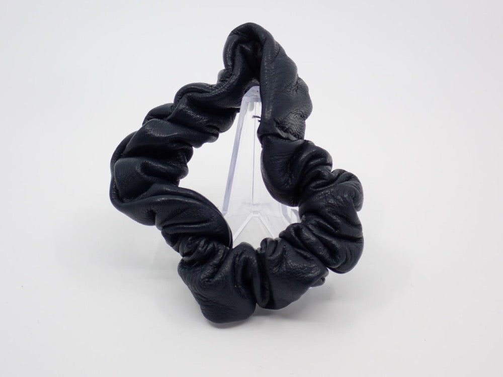 Hair Scrunchies, Leather, Gentle on Hair (+ Options)