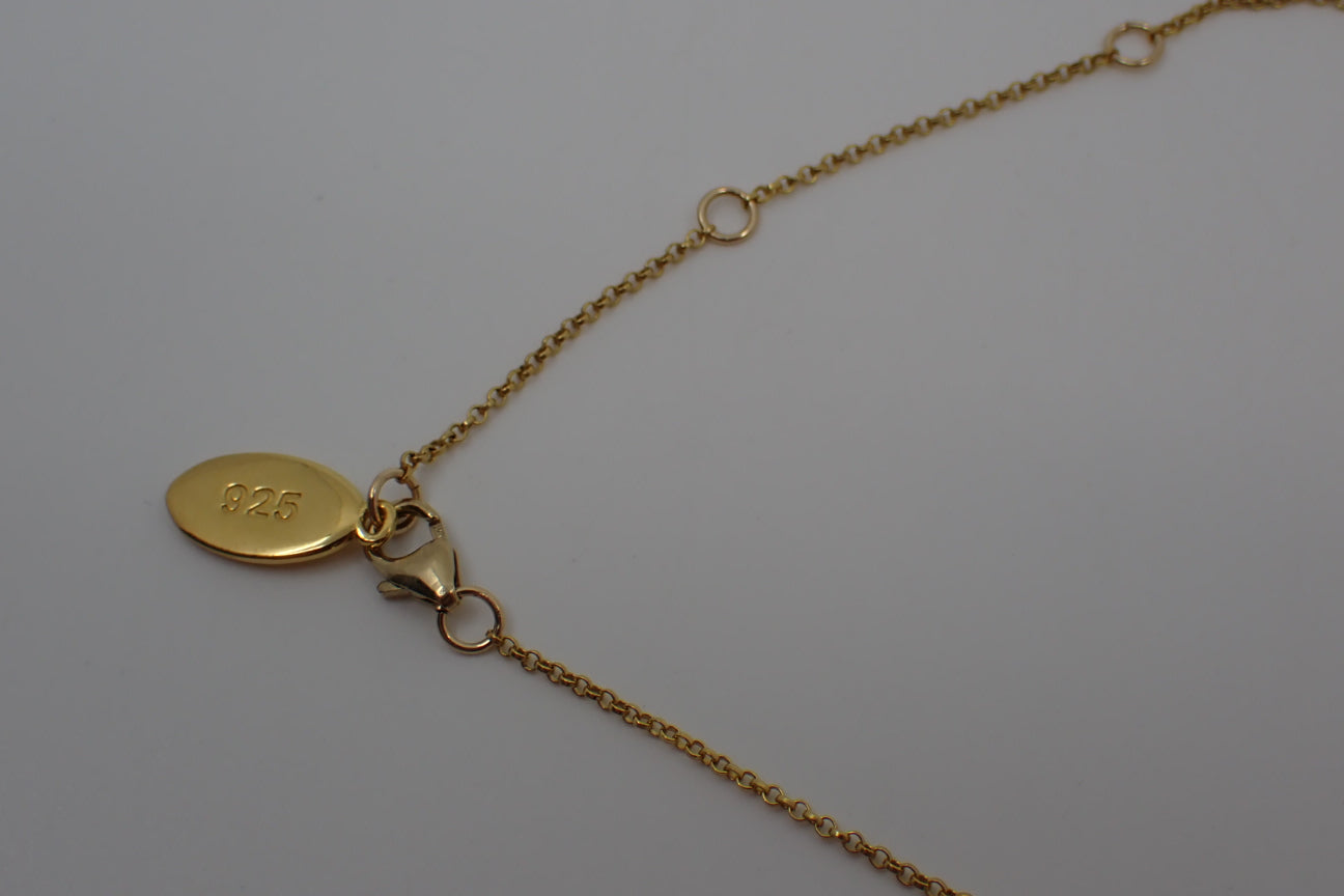 Necklace, Twist Charm, 14kt Gold Vermeil