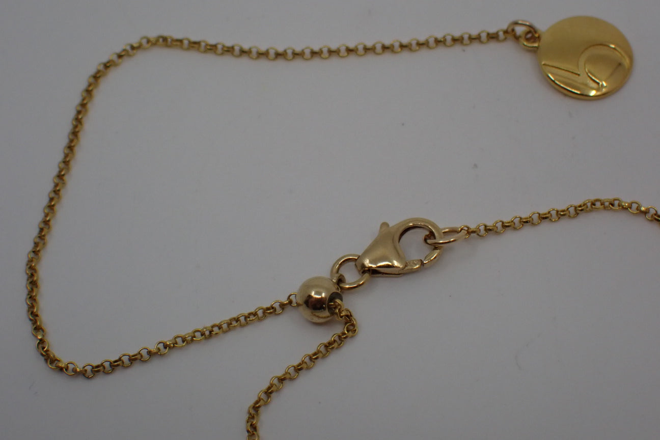 Necklace, Rope Charm, 14kt Gold Vermeil