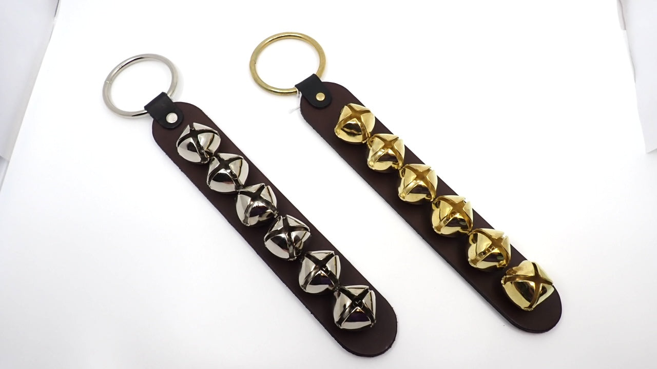 Sleigh Bells, Leather, Ring Door Knob Hanger (+ Options)